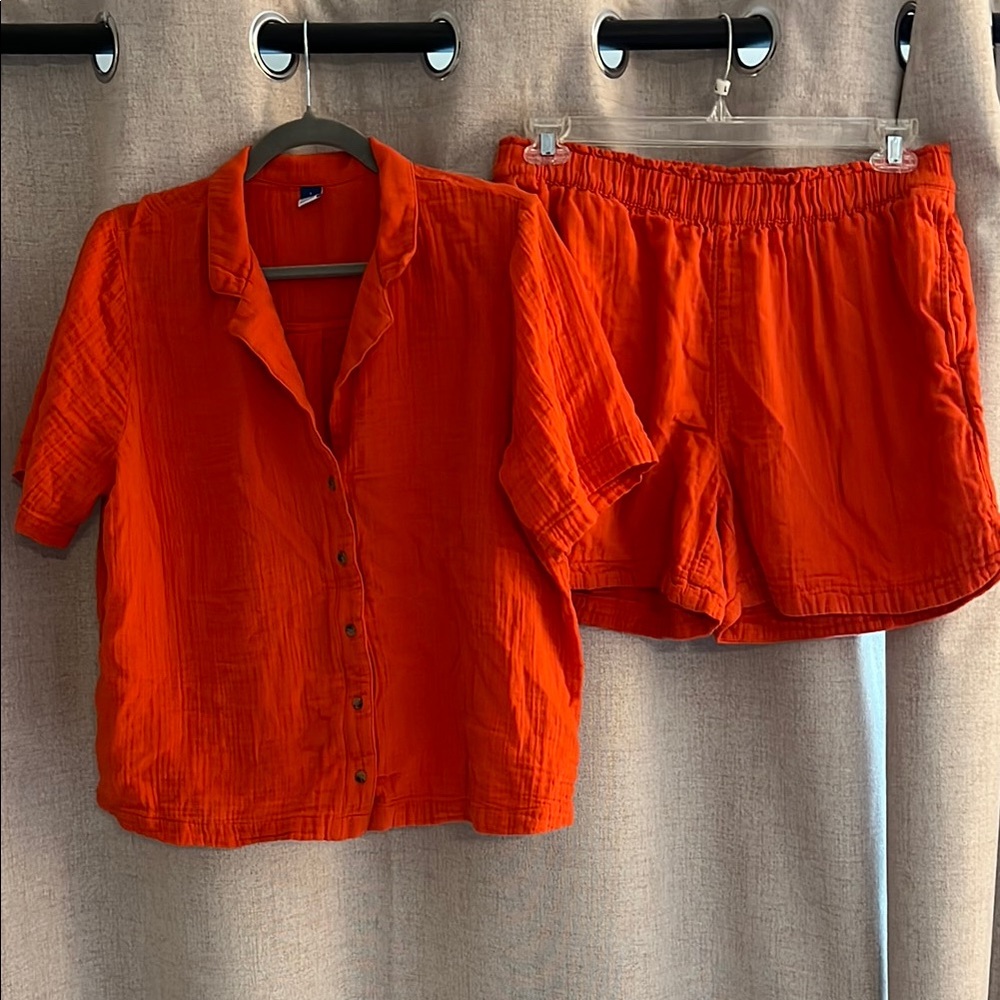 Beachy Shirt and Shorts Set